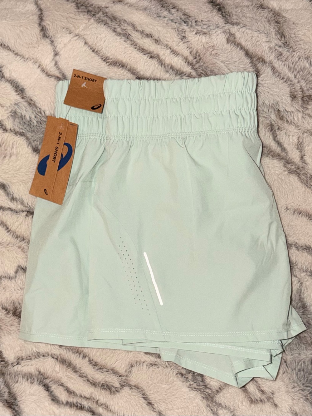 Asics Mint Green Women's Athletic Shorts